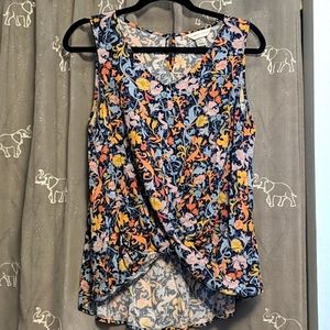 Floral Sleeveless Blouse